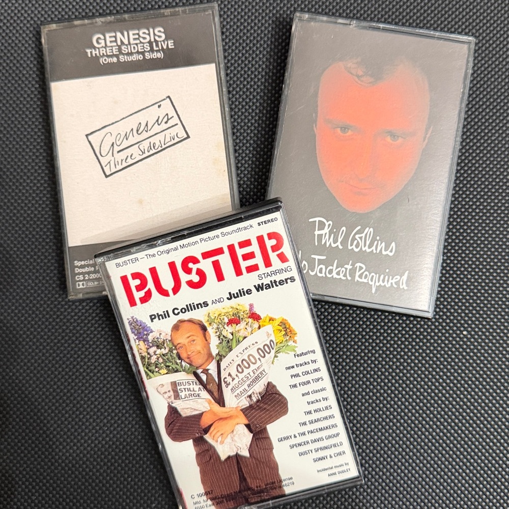 Vintage 85’s cassette tape-Phil Collins - Set of 3